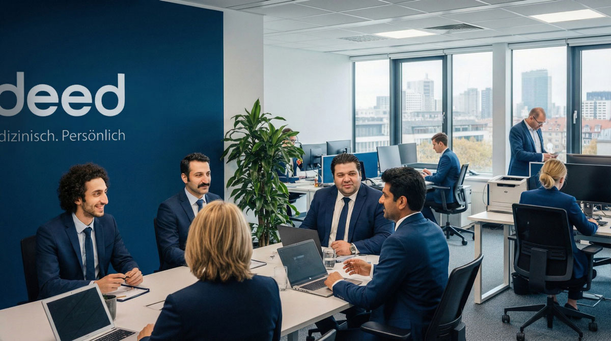 Medeed Team bei der gemeinsamen fachlichen Abstimmung